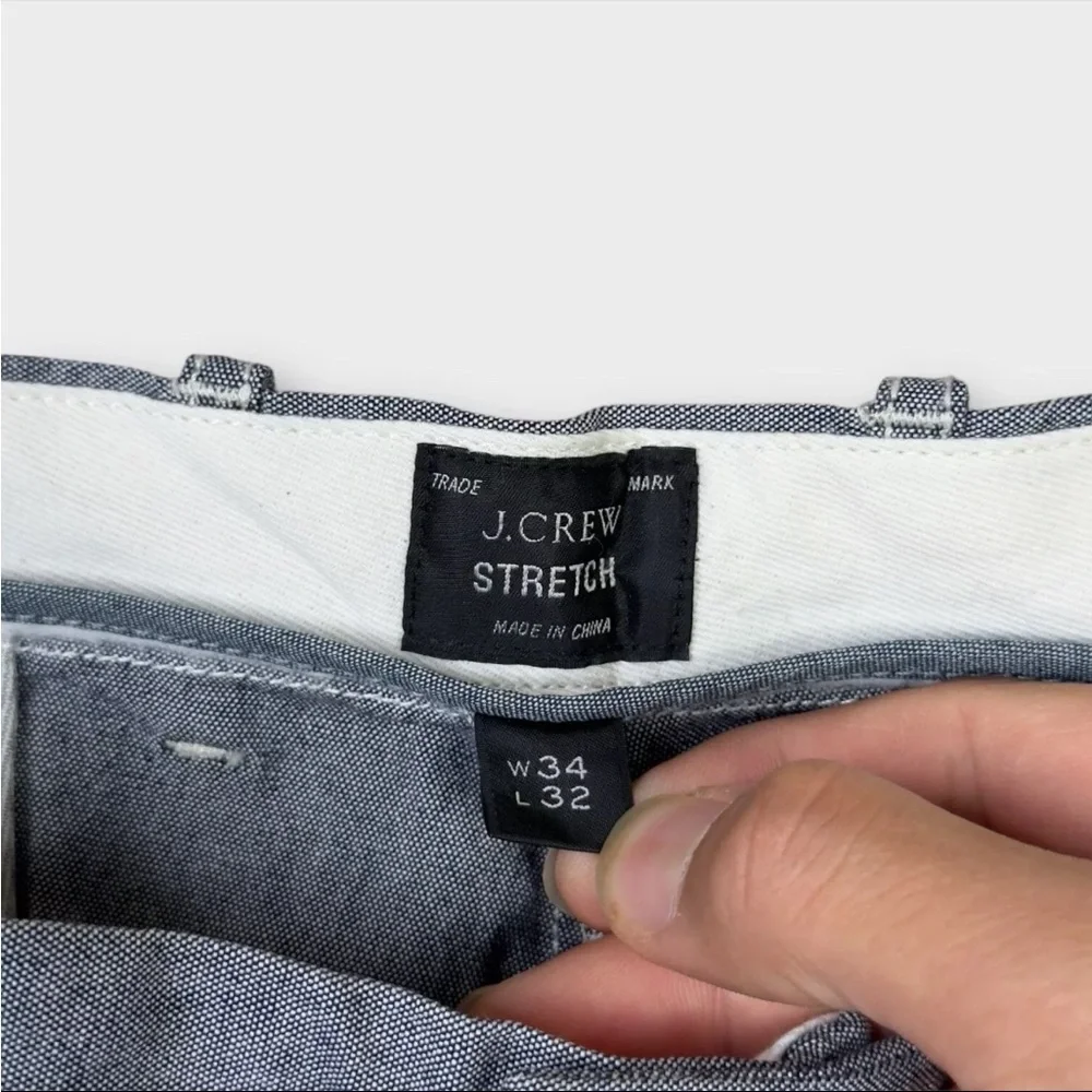 NEW J. Crew 770 Straight Stretch Chino Pants Grey Mens Size 34 x 32 WX0339 City